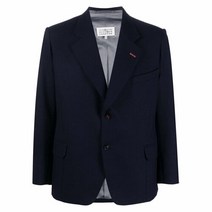 메종 마르지엘라 명품마르지엘라 23SS 백 스티치 울 블레이저 자켓 네이비 SI1BN0008 S60307 524