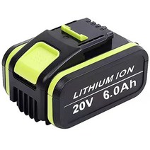 우스틴스 20V 6000MAH 리튬 WORX WA3551 WA3553 WX390 WX176 WX178 WX386 WX678 웍스 호환 배터리, 4AH
