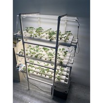 식물재배기 모종트레이 모종판 가정용스마트팜 가정용식물재배기 nft vertical hydroponics growth kits 108 홀 with led 조명 양상추 재배용 딸기