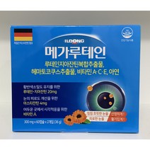 눈건강 건조 침침 눈영양제 맛집 약국전용 팜팜팜 [일동제약] 메가루테인 (300mg x 60캡슐 x 2개입) 루테인지아잔틴 20mg/아스타잔틴 4mg/비타민A C E/아연