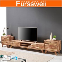 퍼스웰 노르센 아카시아원목 3200 거실장TV장세트(SI_134), 서랍형