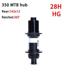 자전거허브 스탠드 오리지널 DT SWISS 350SL MTB 클래식 풀 휠 32H 28H 디스크 센터 잠금 전면 100x15 후면 142x12 36T 래칫, 8.R 142X12 28H HG