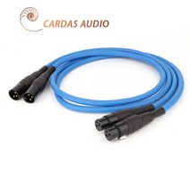[해외]CARDAS 클리어 라이트 XLR 밸런스 케이블 3Pin XLR 플러그 앰프 CD DVD 플레이어 상호 연결 오디오 케이블, XLR 남성 -XLR 여성, 0.5m