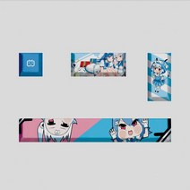 가상키보드 원신 임팩트 참신한 올오버 염료 서브 베드 DIY 키캡 스페이스바 Pbt 사용자 정의 기계식 키보, 한개옵션2, 17 Grey, 한개옵션1