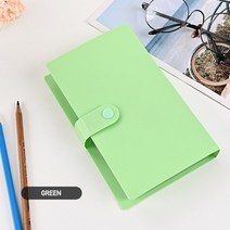 달러북 화폐 수집 스크랩북 지폐 옛날 케이스 보관 100 지폐 수집 앨범 흰색 내부 잎 루즈 리프 PU 커버, 02 green