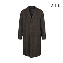 테이트 TATE 남성 모혼방 오버핏 체크 코트(KA9W0-MCH070-312)