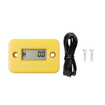 가이드모터 선외기 전동 프로펠러 선외기 부품 악세사리 atv 오토바이 악기 시계에 대한 디지털 시간 측정기 lcd 카운터 설상차 가솔린 보트 발전기 자전거 자동차액세서리, 노란색, 노란색