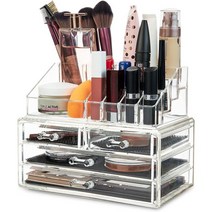 DECO EXPRESS 화장품정리함 화장대 브러쉬 장식장 진열대 메이크업박스 251174, large