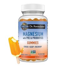 가든오브라이프 닥터 포뮬레이티드 마그네슘 보충제 60 라즈베리 젤리, Orange Crème