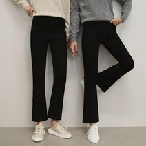 마이시즌 여성 슬림 부츠컷 스판 팬츠