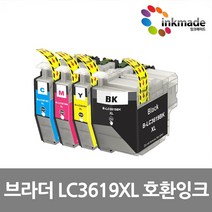 브라더 LC3619XL 호환잉크 4색 세트 MFC-J3530DW MFC-J3930DW, 1개