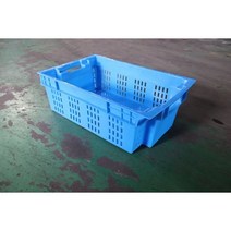 콘티박스 600 205 어긋난 바구니 550*350*205 플라스틱 상자 냉동 신선한 프레임, 600-205 전위 바구니: 600*400*210_파란