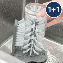 1+1 가정 업소용 컵 텀블러 세척솔 설거지솔 컵닦기 수세미, 2개