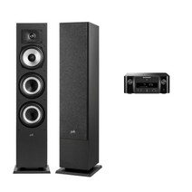 [없음] 마란츠 M-CR612 + 폴크오디오 Monitor XT60 하이파이오디오, MCR612:블랙 / Monitor XT60:블랙