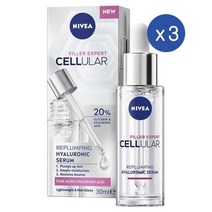 니베아 셀룰러 필러 엑스퍼트 리플럼핑 히알루로닉 세럼 30Ml Nivea Replumping Hyaluronic Serum, 3개