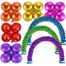 은박 아치 가랜드 단색 매장 입구 장식 오픈 풍선, 푸치샤