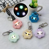 led빔펜던트 강아지 고양이 댕댕이 팬던트 애견 야광 밤 야간 산책용품 패션팻플 불빛, 민트, 찡긋눈