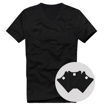 더폴베이 남성 브이넥 기본 무지티 3xl까지 블랙3장 3pack