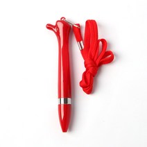 엄지척 목걸이볼펜12cm 단체선물 행사 인쇄볼펜