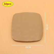 데크오븐 가정용 업소용 베이킹 제빵 카페 디저트 피자 화덕 전기 오븐특수 종이 에어 프라이어 베이킹 오, 07 50pcs Brown D