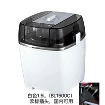 시원한 소프트 아이스크림 제조기 젤라또 우유 요거트 제조 메이커 머신 기기 과일 가정용, 1.5L 화이트