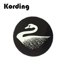 코딩 KD-34 원형 스마트폰 마그네틱 자석 디자인 철판 플레이트, 1개, 26. 백조 4cm