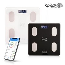 [겐지아] 스마트 바디체크 BMI 지수 체중계, 화이트