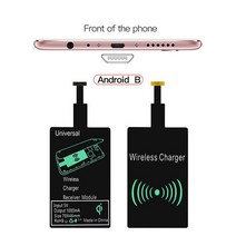 무선충전패치 마이크로 USB C 범용 고속 무선 충전기 어댑터 삼성 화웨이 아이폰 안드로이드 Qi 충전 수신기, [01] Upgrade Chip