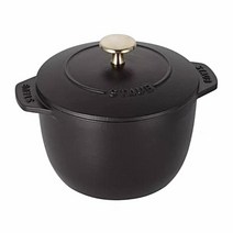 staub 스타우브 미니 라이스 꼬꼬떼 주물냄비 고메 무쇠 밥솥 16CM 트러플화이트, 16cm 매트 블랙