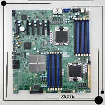 마이크로 1366핀 x58 듀얼웨이 서버 마더보드용 x8dte 5520 칩셋은 인텔® 제온® 프로세서 56005500 를 지원합니다, 없음