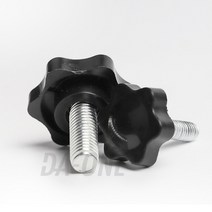 특수볼트M6 M8 M10 별 머리 검정색 플라스틱 베이클라이트 수동 나사 볼트 클램핑, 30 M10x45mm 3pcs