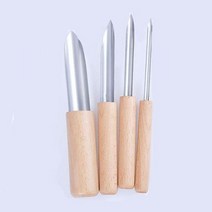 18Pcs 텍스처 도자기 세부사항 조각 도구 폴리머 클브러시 DIY 모델링 구멍 펀치 점토, 4Pcs-E