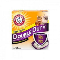 암앤해머모래 더블듀티 벤토모래 6.35kg 벤토나이트 켓배변용품 고양이 캣 반려묘모래