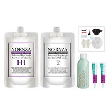 노른자 볼륨매직약 파마약 일반모 H200 1제200g 2제200g + 헤어에센스 150ml 1개 + 헤어앰플 퍼플 13ml 2개 + 파마도구 9종 세트
