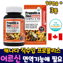 프로폴리스 캡슐 항산화 면역력 플라보노이드 3통 먹는 아연 영양제 포리스 유해산소억제
