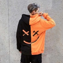 남자 여자 오버핏 하프 후드티 스트릿 패션 데일리룩 집에서입는옷 보세 티이쁜