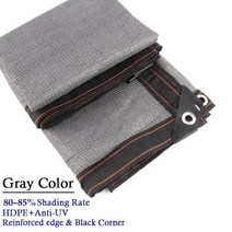 차양막 4 가지 색상 85% 음영 자외선 방지 HDPE 차양 그물 발코니 안전 개인 정보 보호 화면 정원 마당 울타리 햇빛 그늘 그물 Sails, CHINA, 3mx6m, Grey