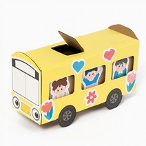 무료배송골판지버스 (유치원버스) 안전교통만들기 교통기관, 상세페이지 참조