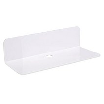 오디오받침대 오디오랙 사운드액세서리 거치대 스피커다이acrylic float wall shelf adhesive expand wall space small display for, 하얀