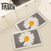 FASEN 주방매트 패밀리 융모 클래식 호텔 발매트 스포츠 매트 러그 규조토발매트 욕실발매트 화장실매트 수건 답례품 코일매트 코일매트 소프트 주방 발매트 사계절 발매트, 매트09(2P)