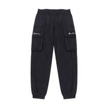 [벤셔먼] 남성 레터링 카고 조거팬츠 블랙 BMBPT241MBK