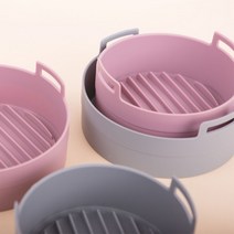 에어플라이 포트 에어플라이어 실리콘 전자레인지 용기, 그레이-L(대형190×60mm)3.5~5L