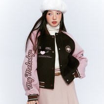 여성 봄신상 야구점퍼 빈티지 라운드넥 자켓 WZB