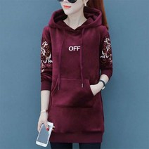 쉬밥 여성 기모 롱후드티 벨벳 맨투맨원피스 빅사이즈nbf35