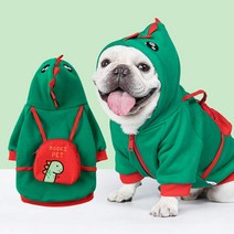골든독 강아지 공룡후드집업 자켓 XS-4XL 프렌치불독 웰시코기 시바견 슈나우저 소형견 중형견 착용가능 옷