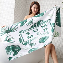 [당일출고]수엠W 해외여행 비치 바캉스 수영장 K106 특대형비치타올, 몬스테라, 1개