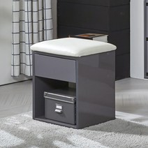 샤인 하이그로시 화장대, 5_3.샤인 수납 스툴_그레이