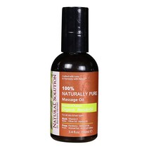 Natural Solution 100% 천연 순수 마사지 오일 아로마테라피 릴랙싱 마사지용 유기농 마룰라 호호바 오일 및 올리브 모발 스킨 케어 혜택 영양 보호 - 96.4g