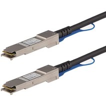 StarTech.com DAC Twinax 케이블1mJuniper 제품 QFX-QSFP-DAC-1M 호환구리선 다이렉트 어태치 케이블Juniper 스위치 대응 QFXQSFPDAC1M