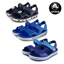 크록스 키즈 펀랩 Crocband™ II 디즈니 미니마우스 샌들 아동 슬리퍼 206171-410